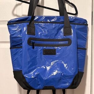 Lole Glossy Blue Tote with Black Trim